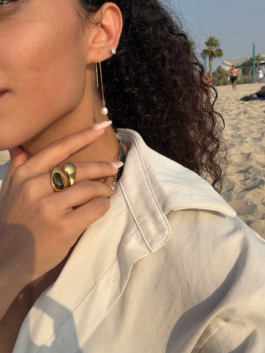 Tigeye Drop Ring limitted