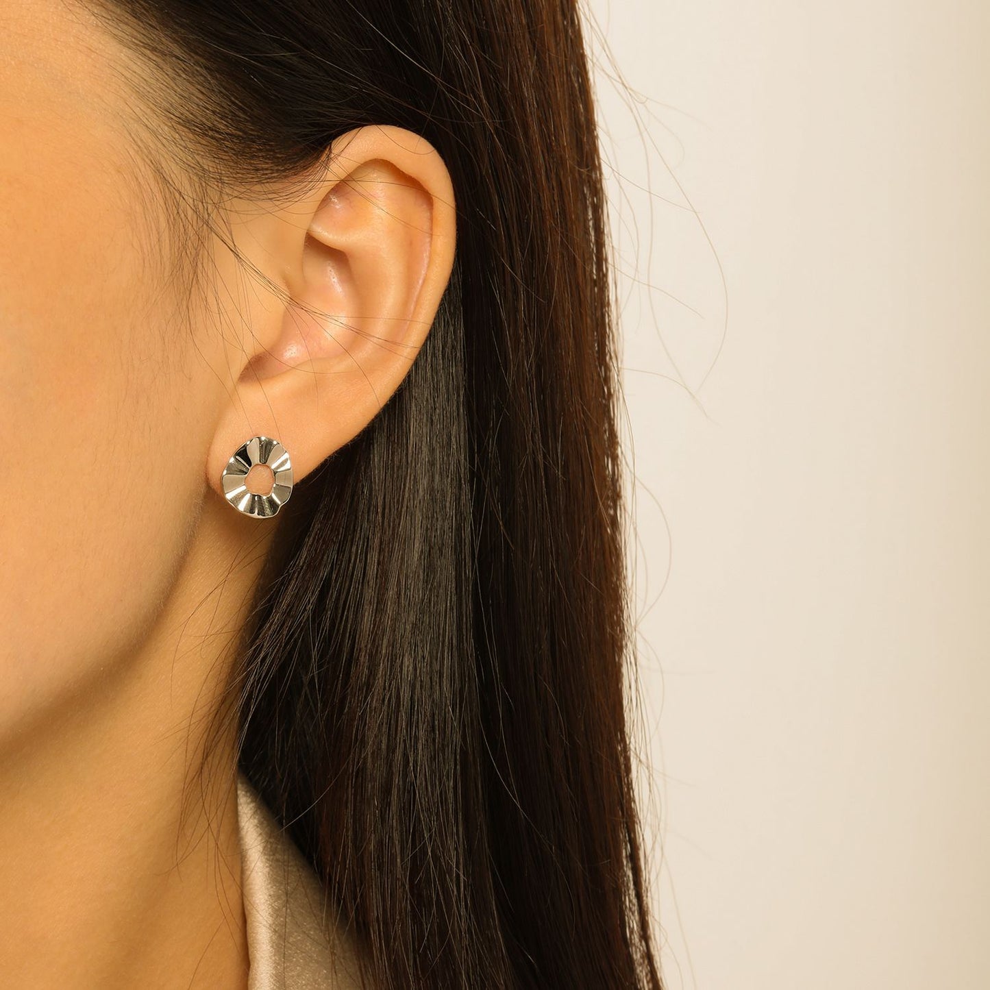 Marina Wave 925 Sterling Silver Studs