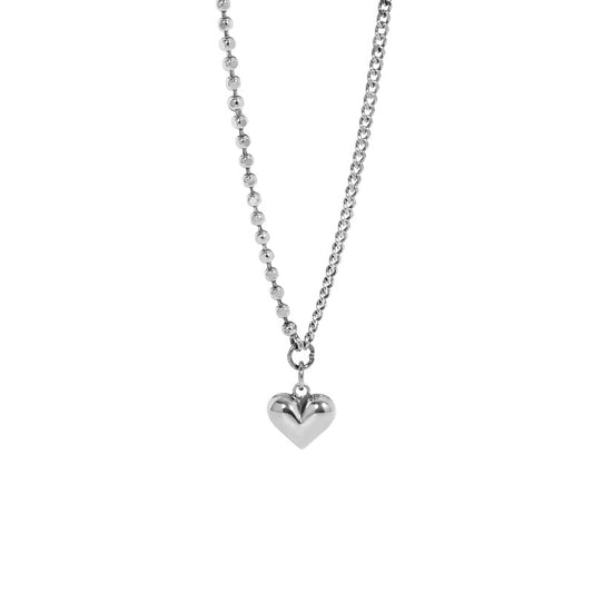 Vintage Heart 925 Sterling Silver Necklace