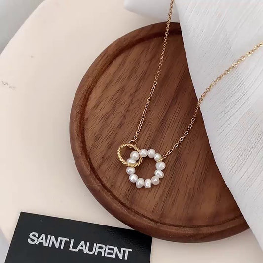 Sadeh Grace — Pearl &amp; Gold-Plated Necklace