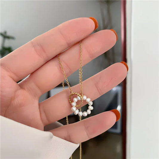 Sadeh Grace — Pearl &amp; Gold-Plated Necklace
