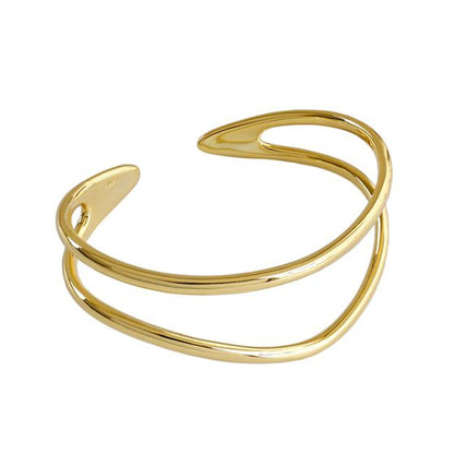 Tiyara's Sterling Silver Open Bangle