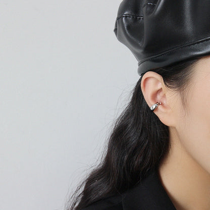 Mini Halo Sterling Silver Ear Cuffs