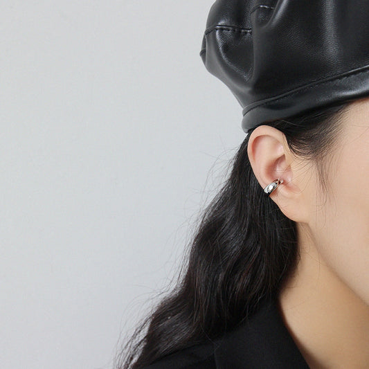 Mini Halo Sterling Silver Ear Cuffs