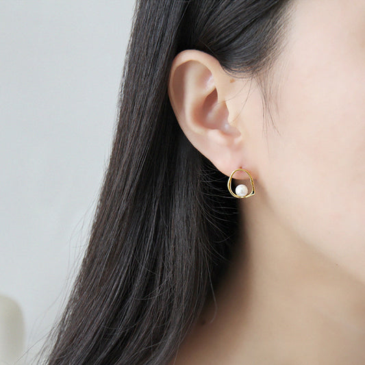 Aster Pearl 925 Sterling Silver Earrings