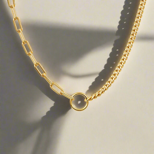 Mary Lou -925 Sterling Silver Hollow Chain