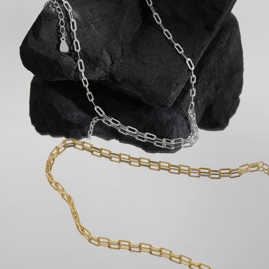 Tiana Links 925 Sterling Silver Choker Necklace