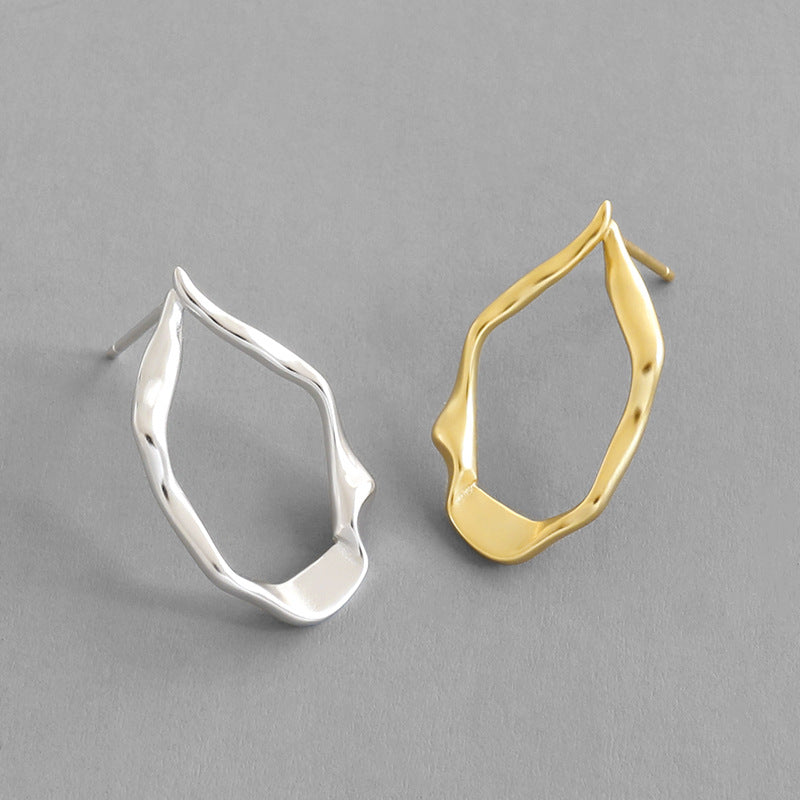 Orra Flow 925 Sterling Silver Irregular Studs