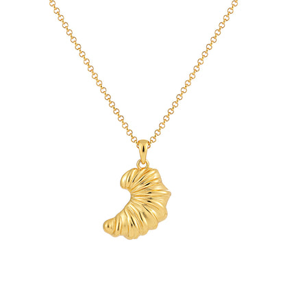 Soleil Croissant 925 Sterling Silver Pendant Necklace