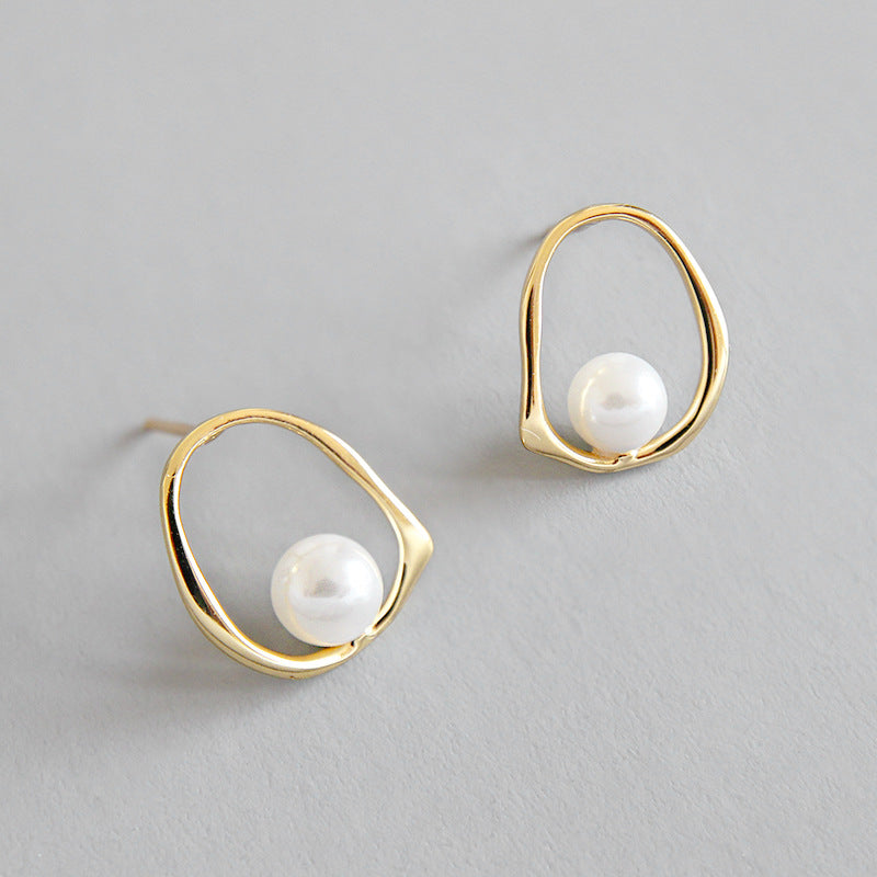 Aster Pearl 925 Sterling Silver Earrings