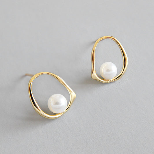 Aster Pearl 925 Sterling Silver Earrings