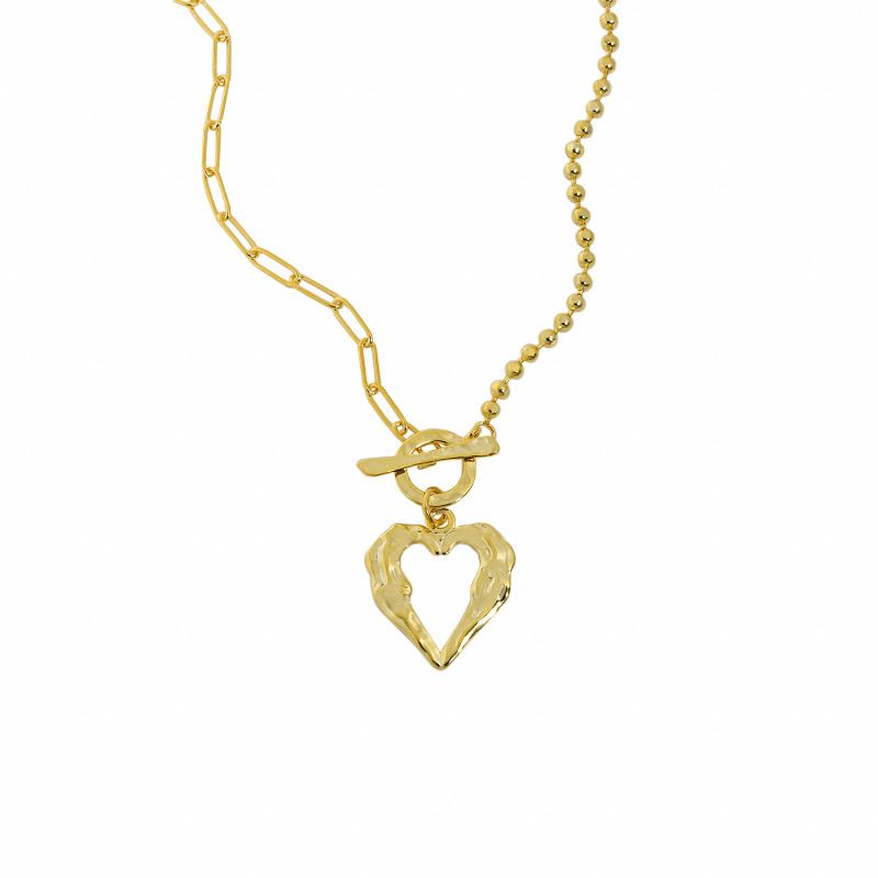 Shabnam Irregular Heart 925 Sterling Silver Necklace