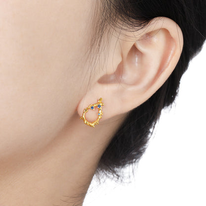 Liora Drop 925 Sterling Silver CZ Earrings