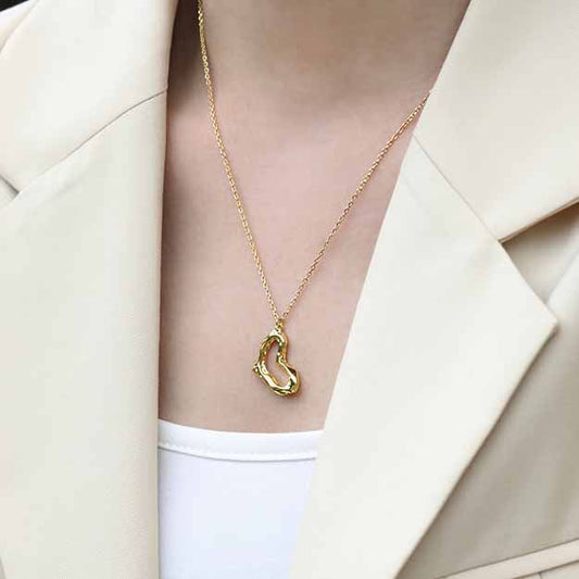 Amora Heart 925 Sterling Silver Pendant Necklace