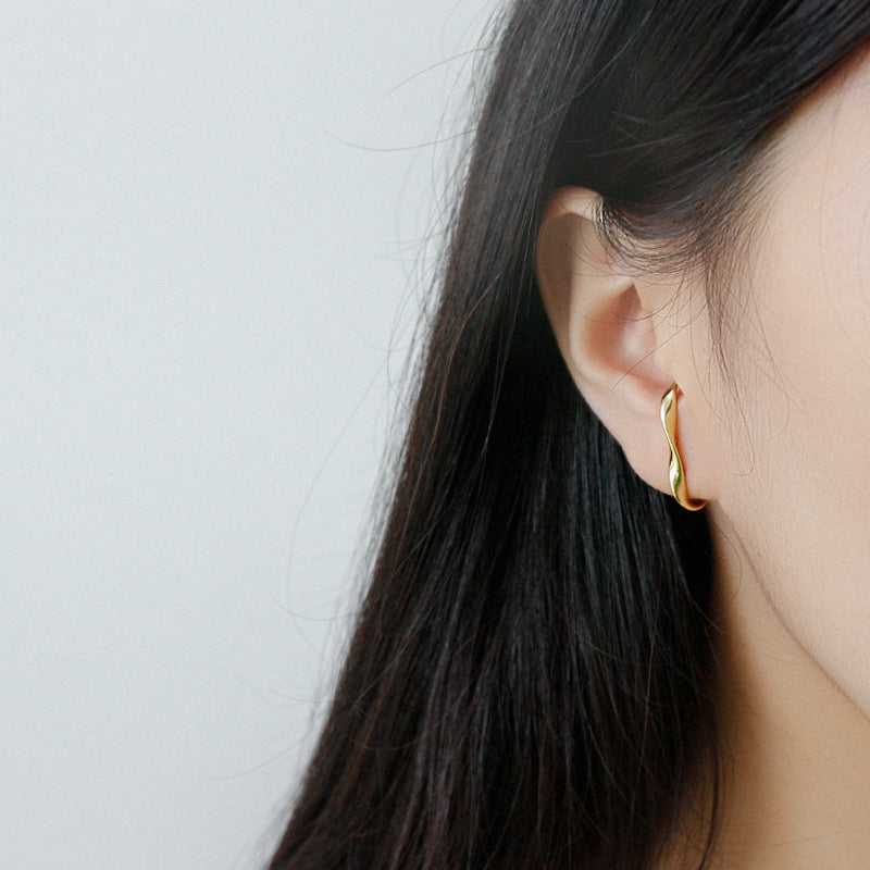 Mobius Twist 925 Sterling Silver Studs